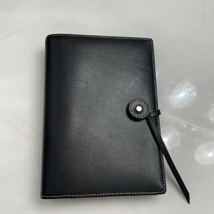 RARE Kate Spade Leather 6 Ring Organizer Planner Address Book